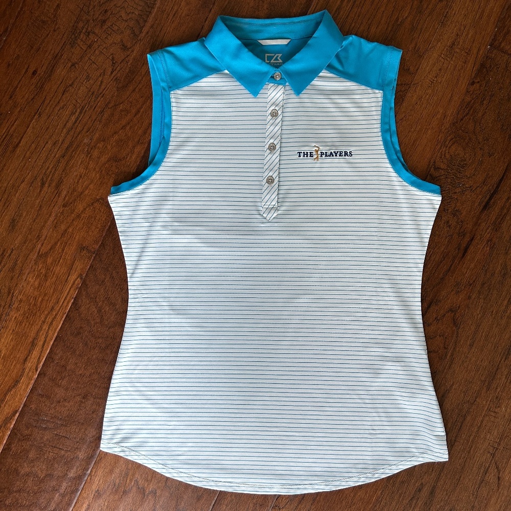 THE PLAYERS Golf Polo Ladies Sleeveless Cutter & Buck Small March 10-15 2026